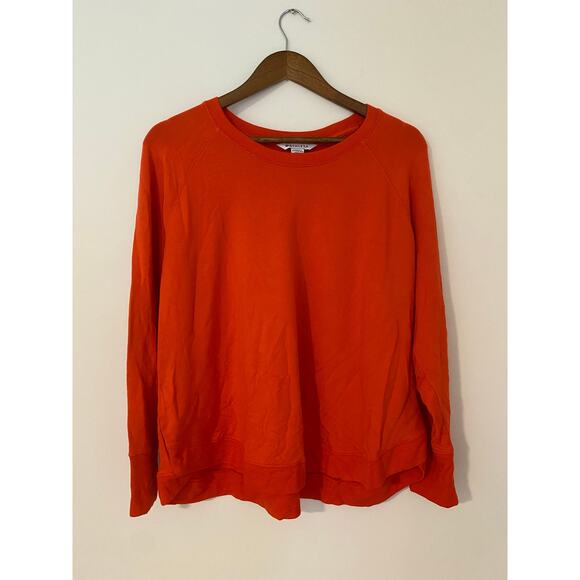 Athleta Mindset Sweatshirt 2X Super Soft Comfortable Long Sleeve Top Red Orange - Picture 1 of 8